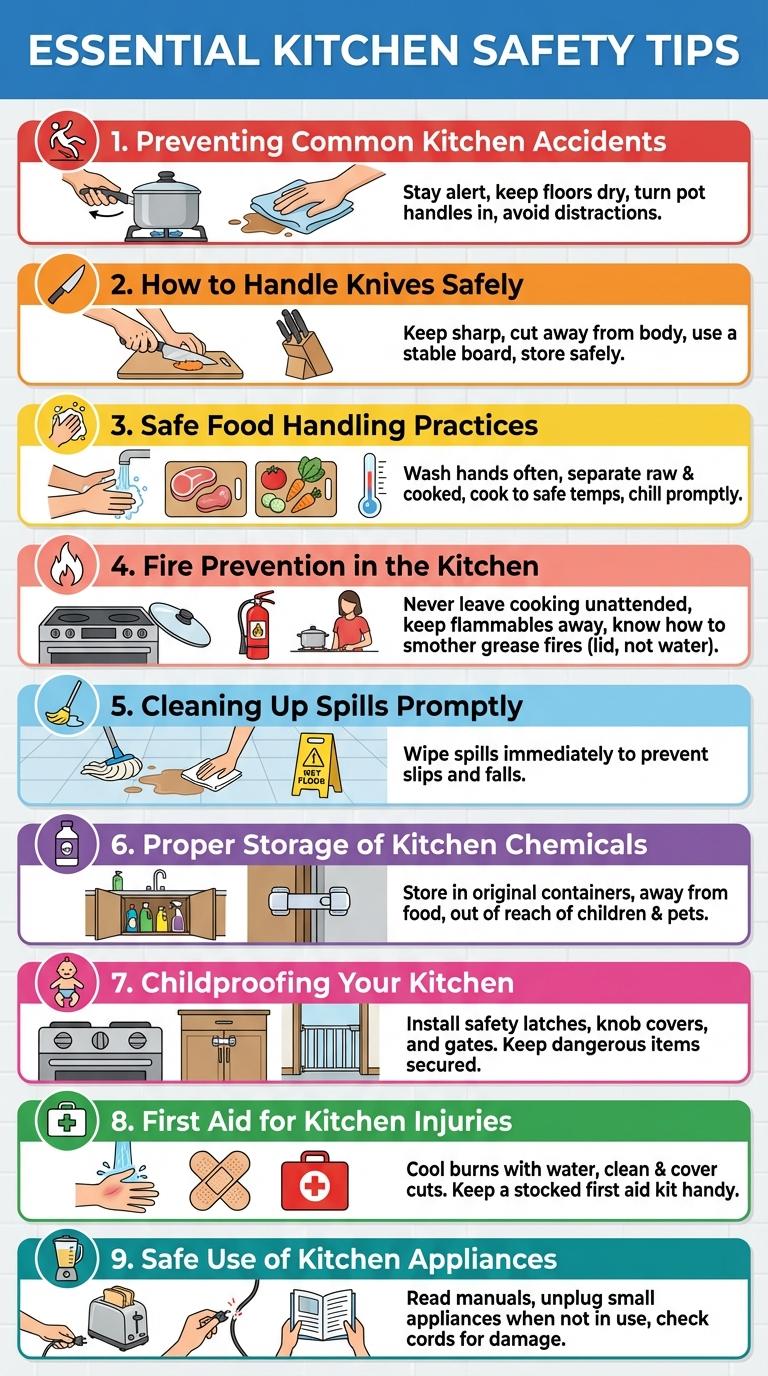 Essential Kitchen Safety Tips: An Informative Infographic