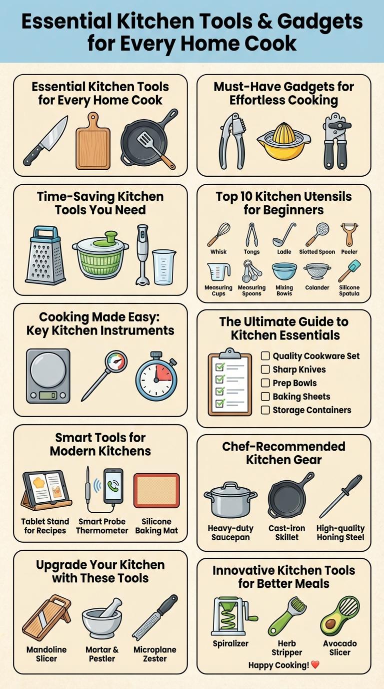 Informative Infographic: Essential Kitchen Tools and Their Uses