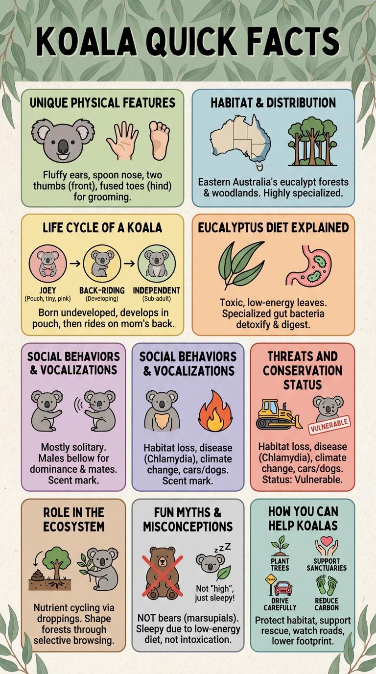 Informative Infographic About Koalas