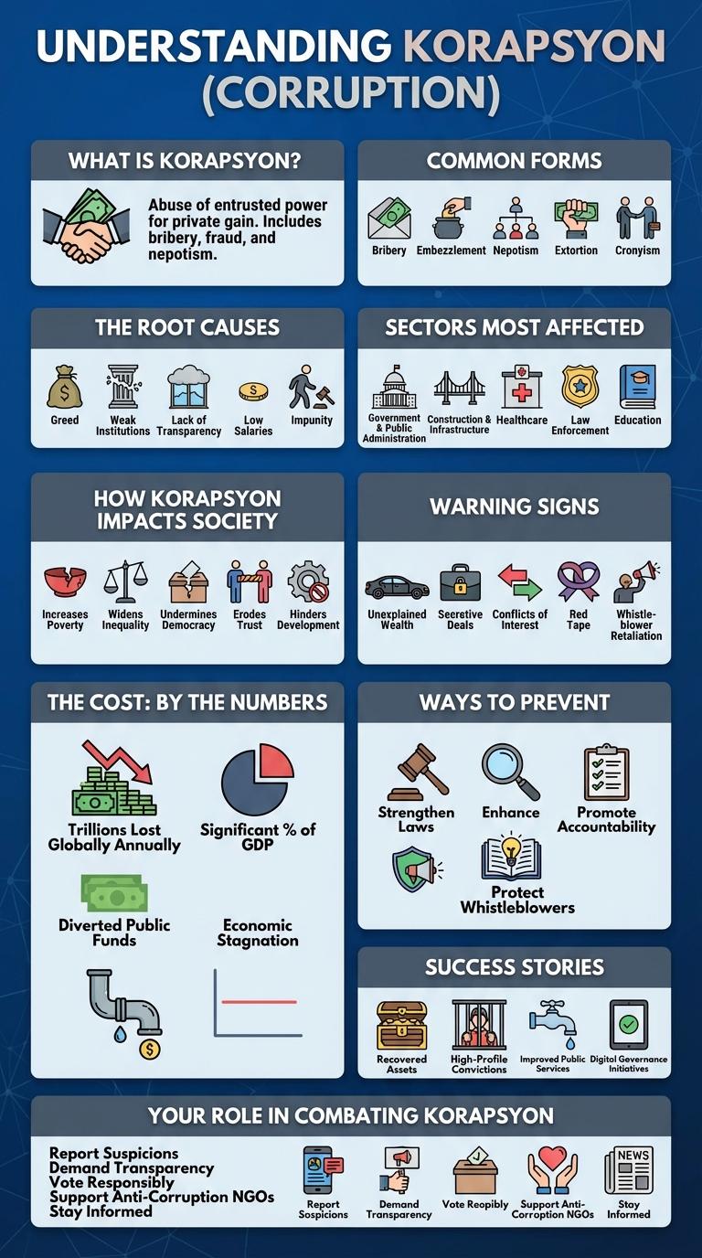Infographic on Corruption: Key Facts and Figures