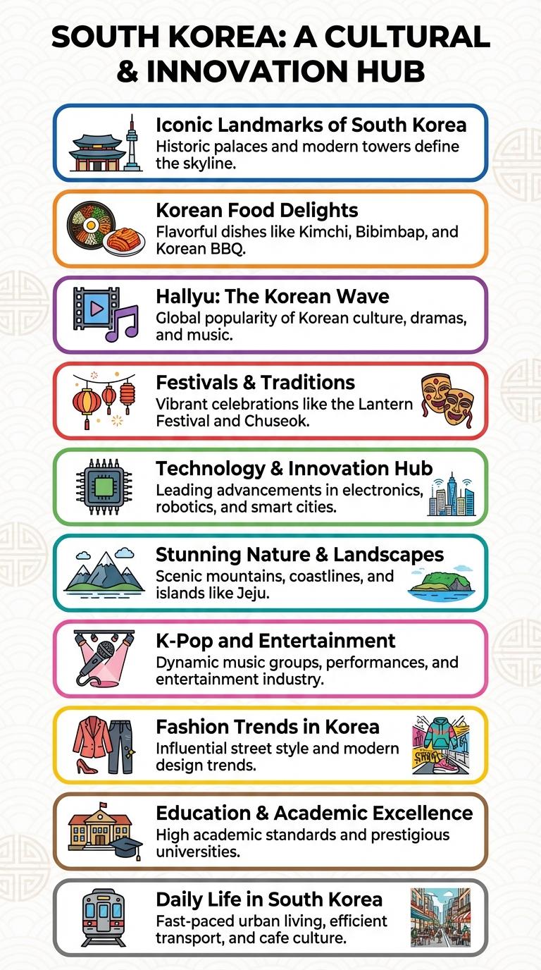 Infographic About South Korea: Key Facts and Insights