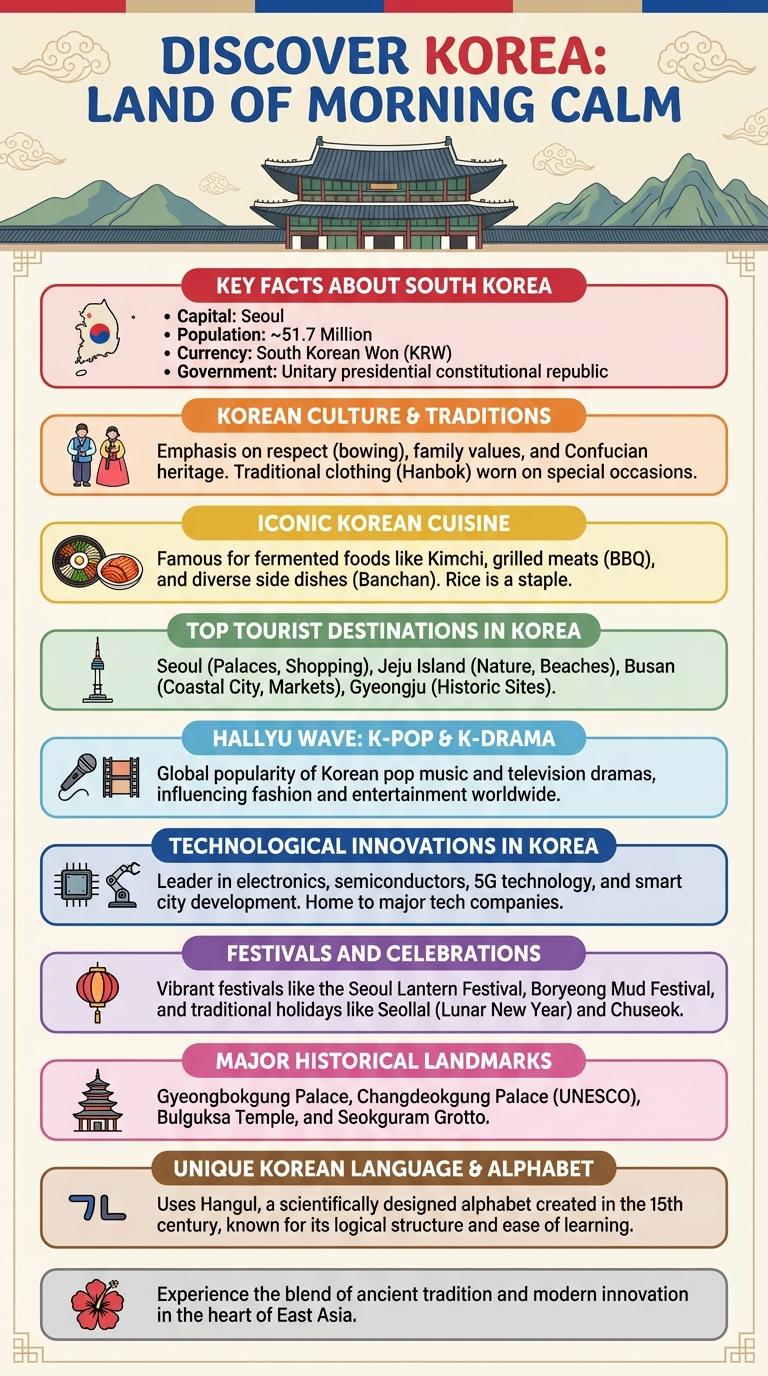 Infographic About Korea: Key Facts and Insights