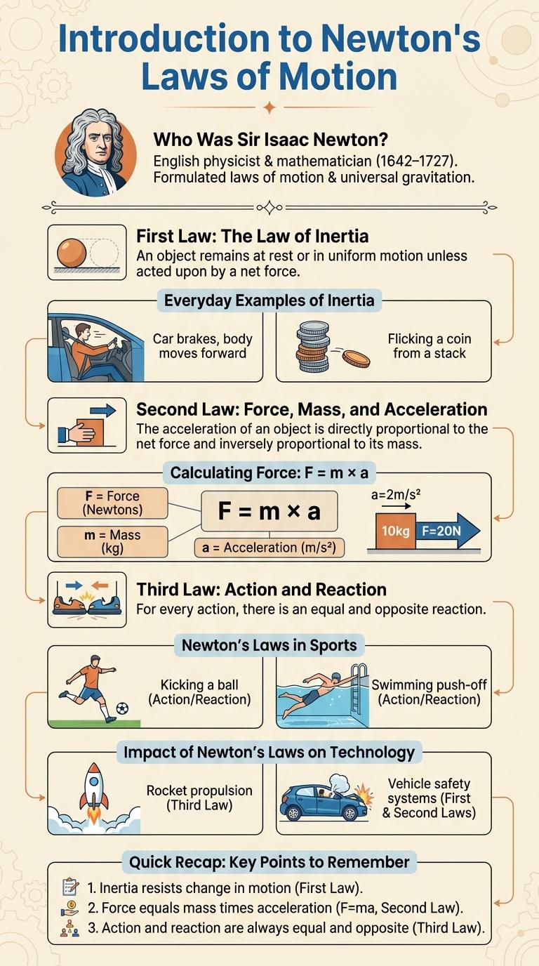 Infographic: Understanding Newton's Laws of Motion
