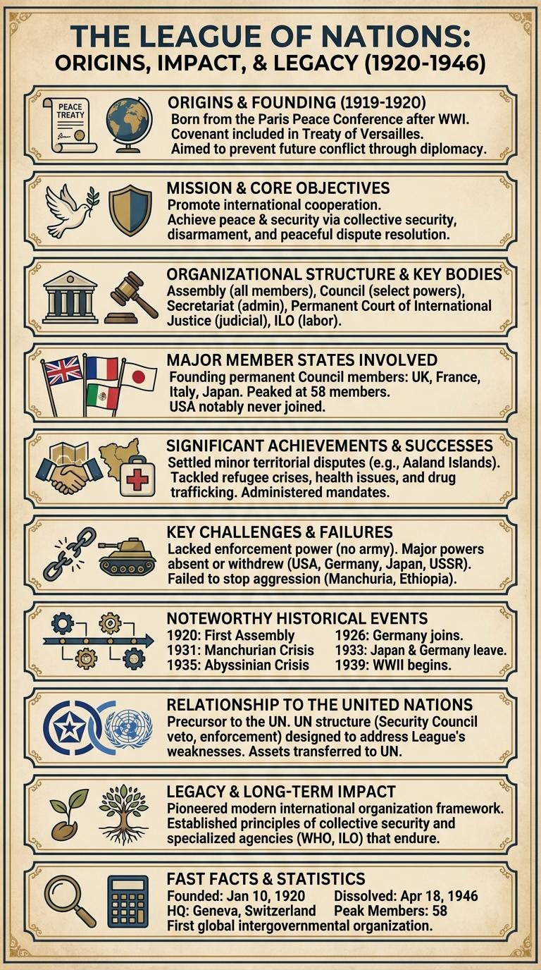 Infographic: An Overview of the League of Nations