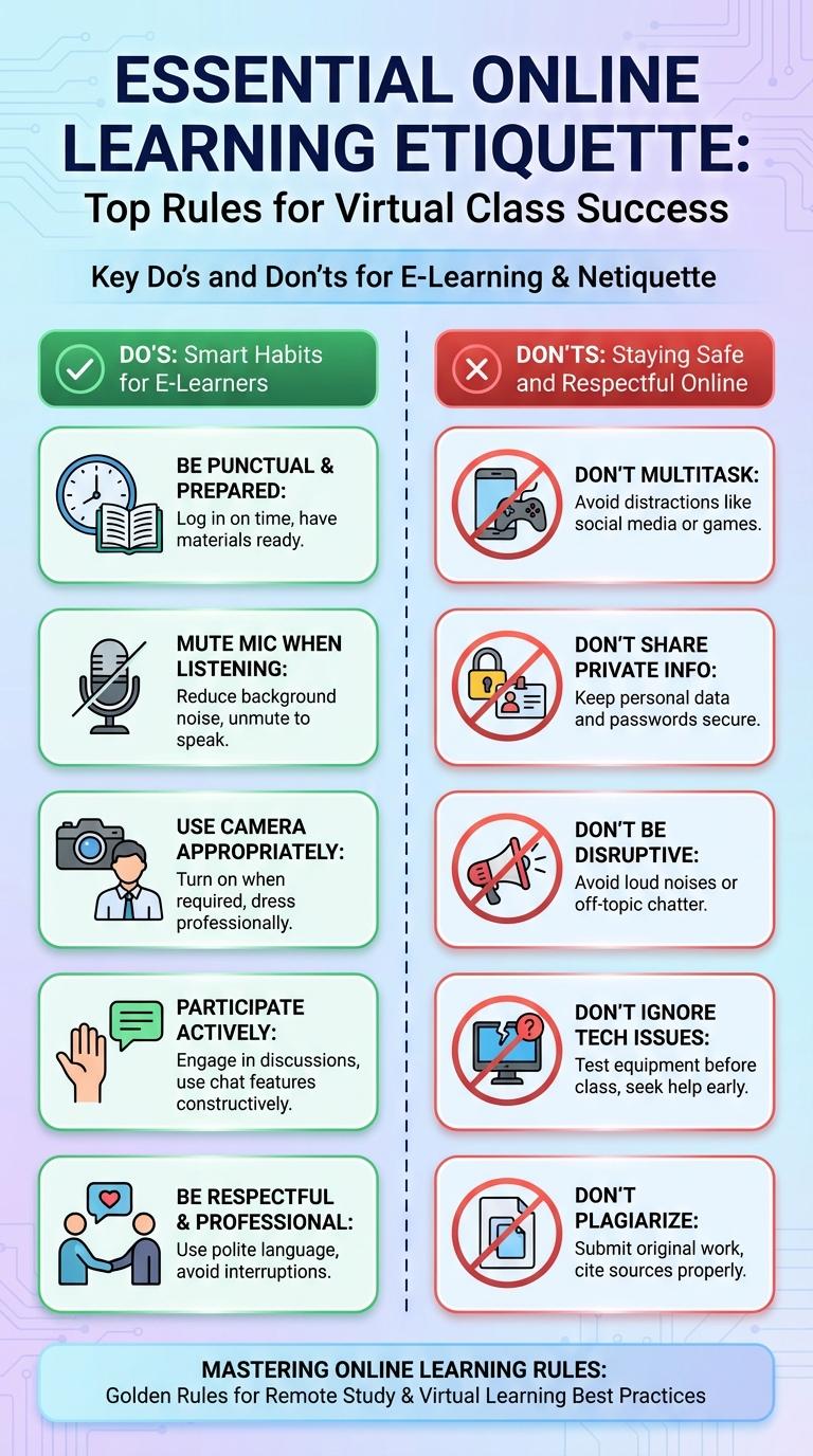 Infographic: Essential Rules for Effective Online Learning