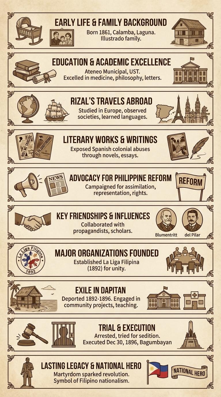 Infographic: The Life of Jose Rizal