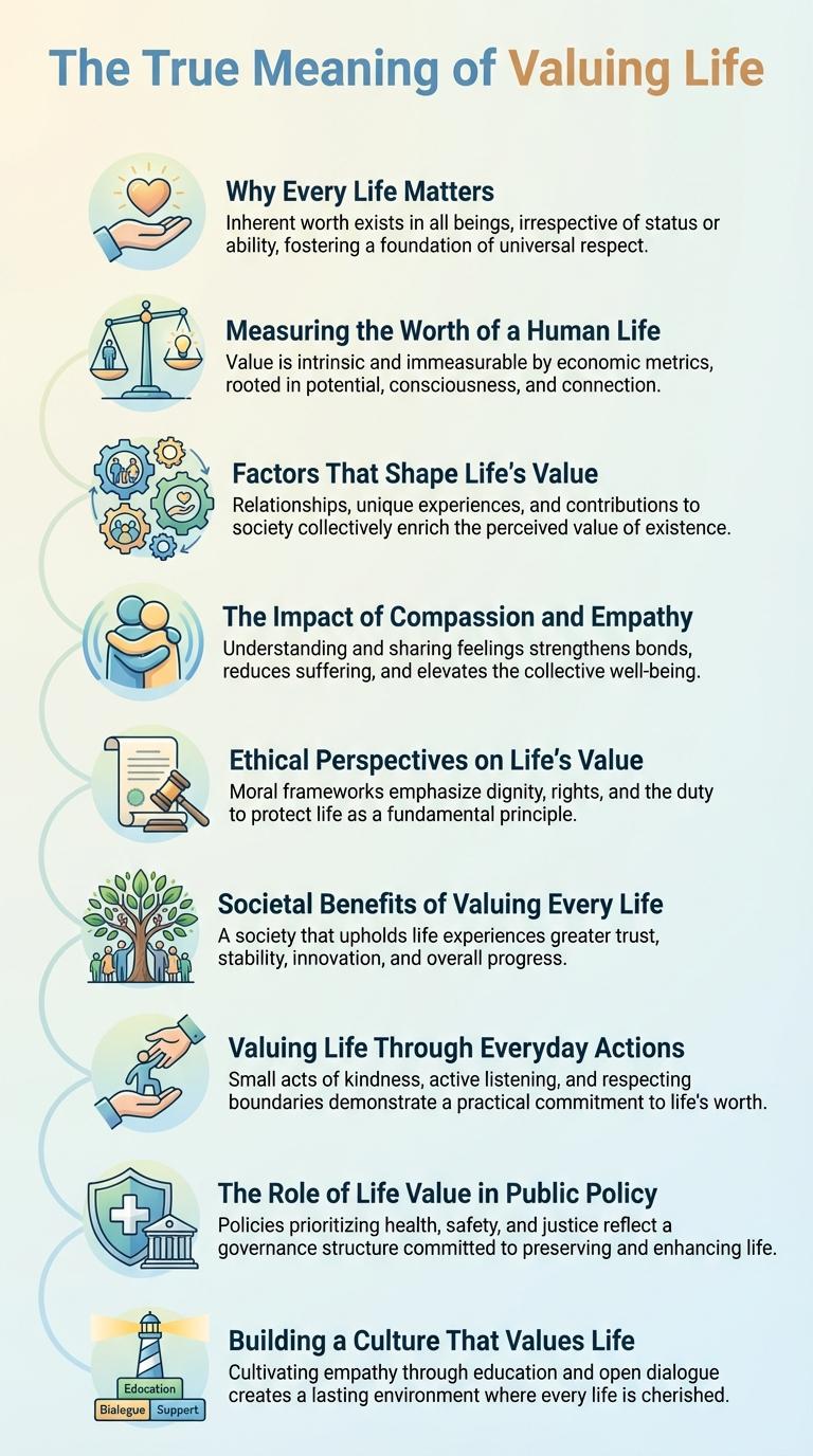 The Importance of Valuing Life: An Infographic Guide