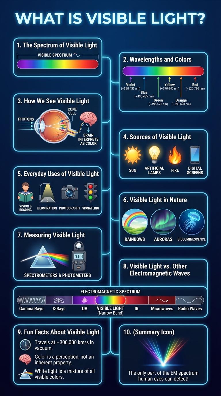 Infographic About Visible Light