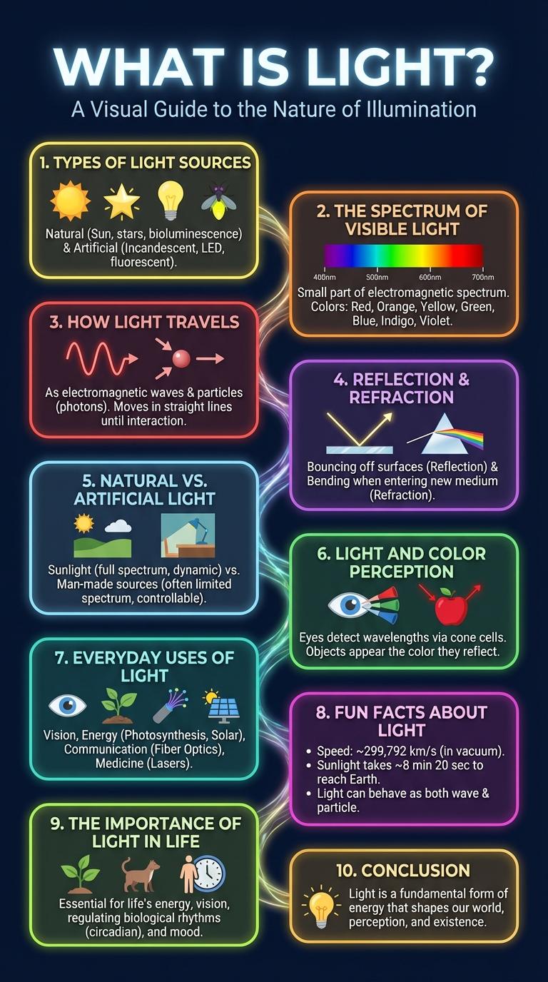 Infographic About Light: Key Facts and Insights