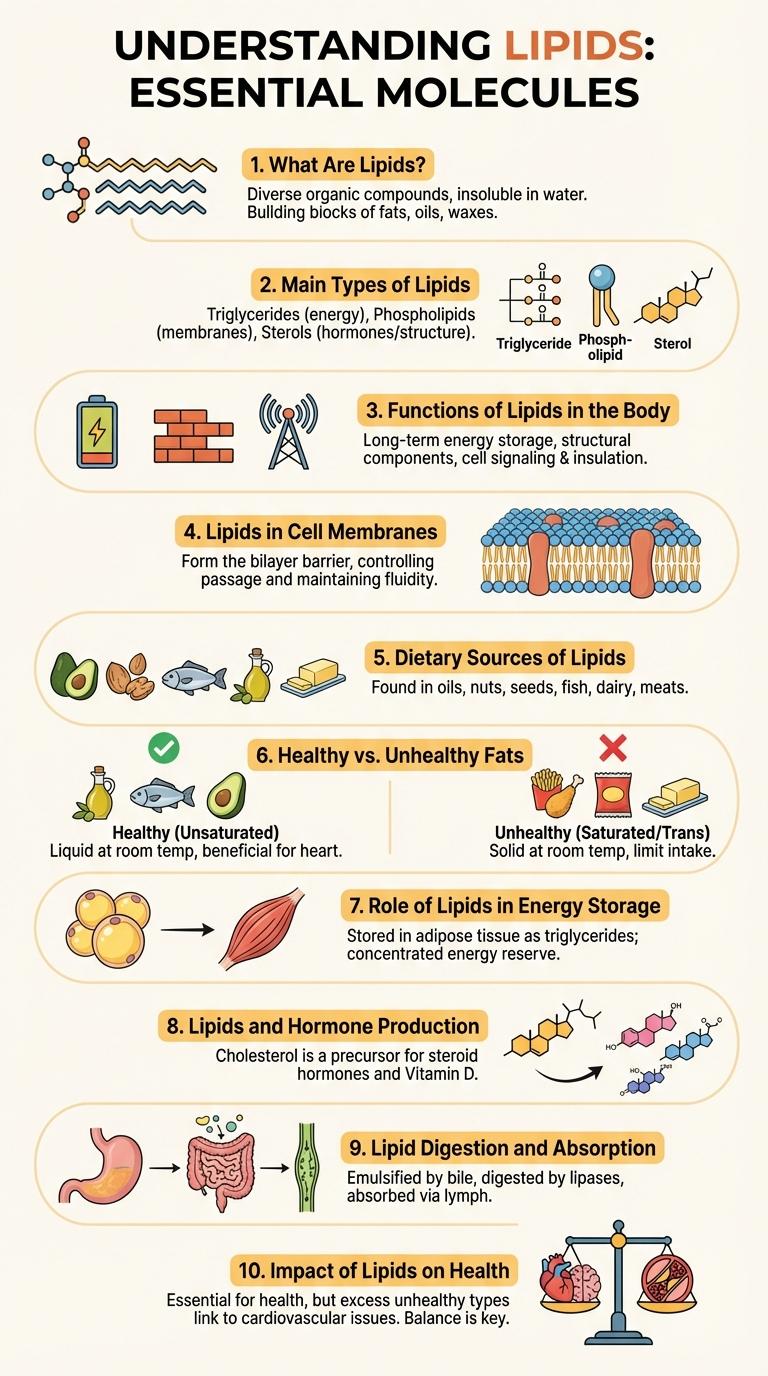 Infographic: Understanding Lipids - Types, Functions, and Health Benefits