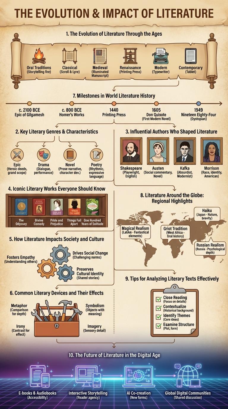 Infographic: Exploring the World of Literature