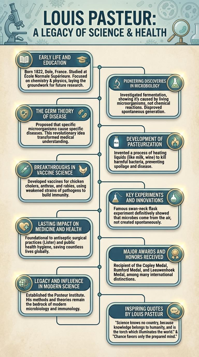 Infographic: The Life and Achievements of Louis Pasteur