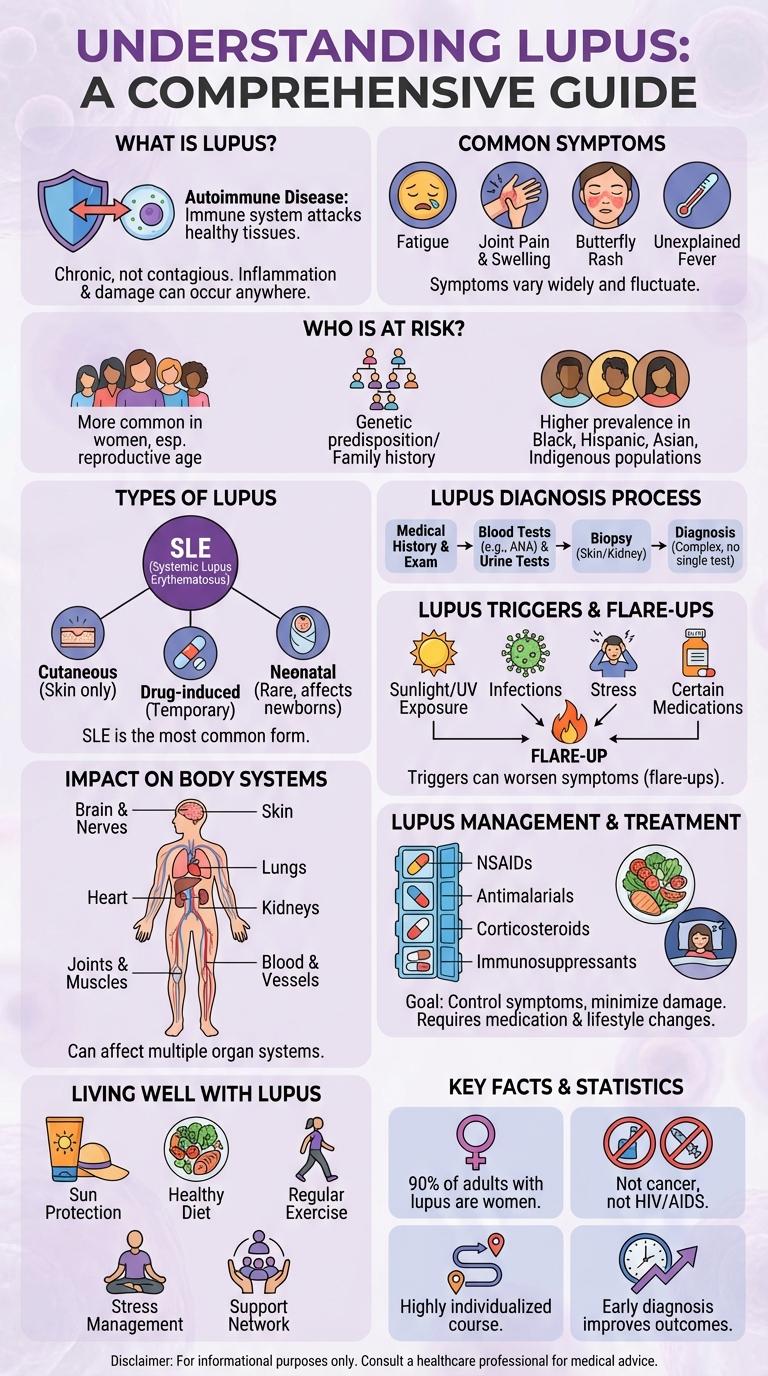 Infographic: Understanding Lupus - Symptoms, Causes, and Management
