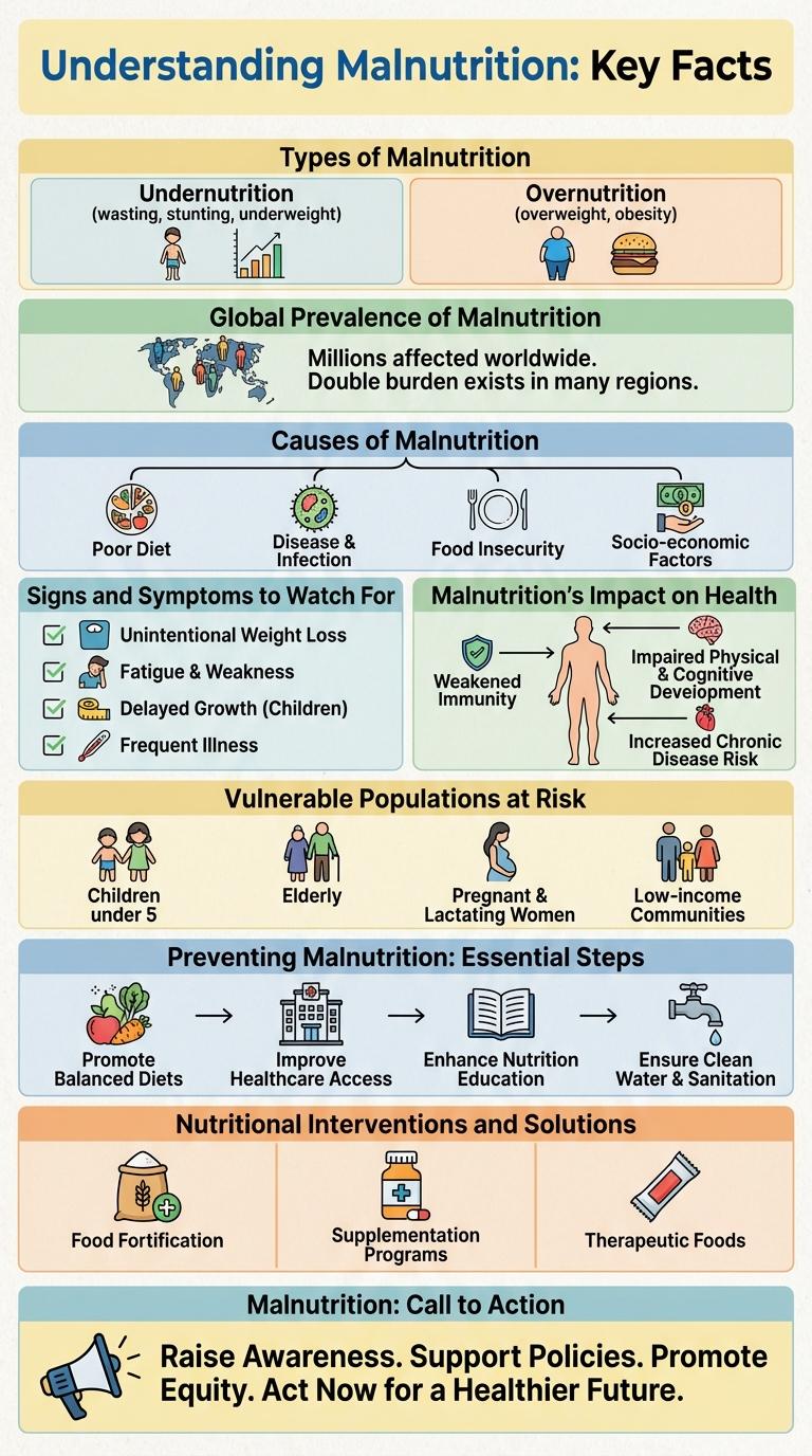 Infographic on Malnutrition: Key Facts and Insights