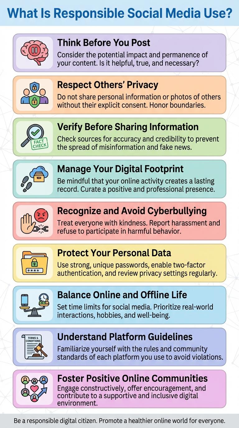 Infographic: Tips for Responsible Use of Social Media
