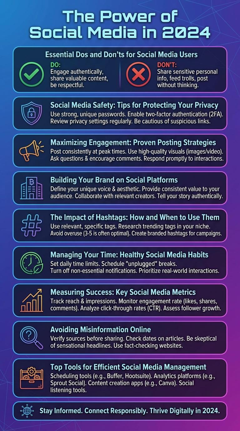 Infographic on Effective Social Media Usage