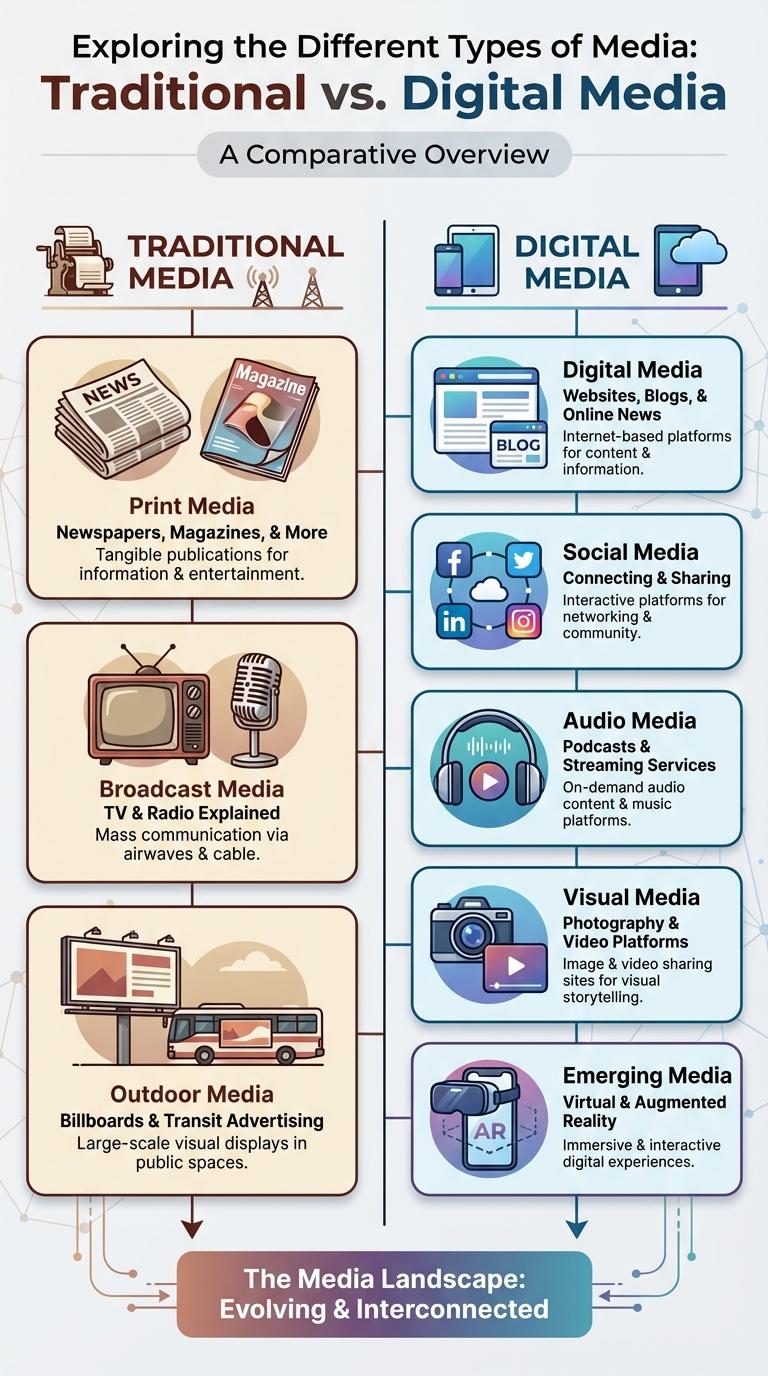 Infographic: Different Types of Media Explained