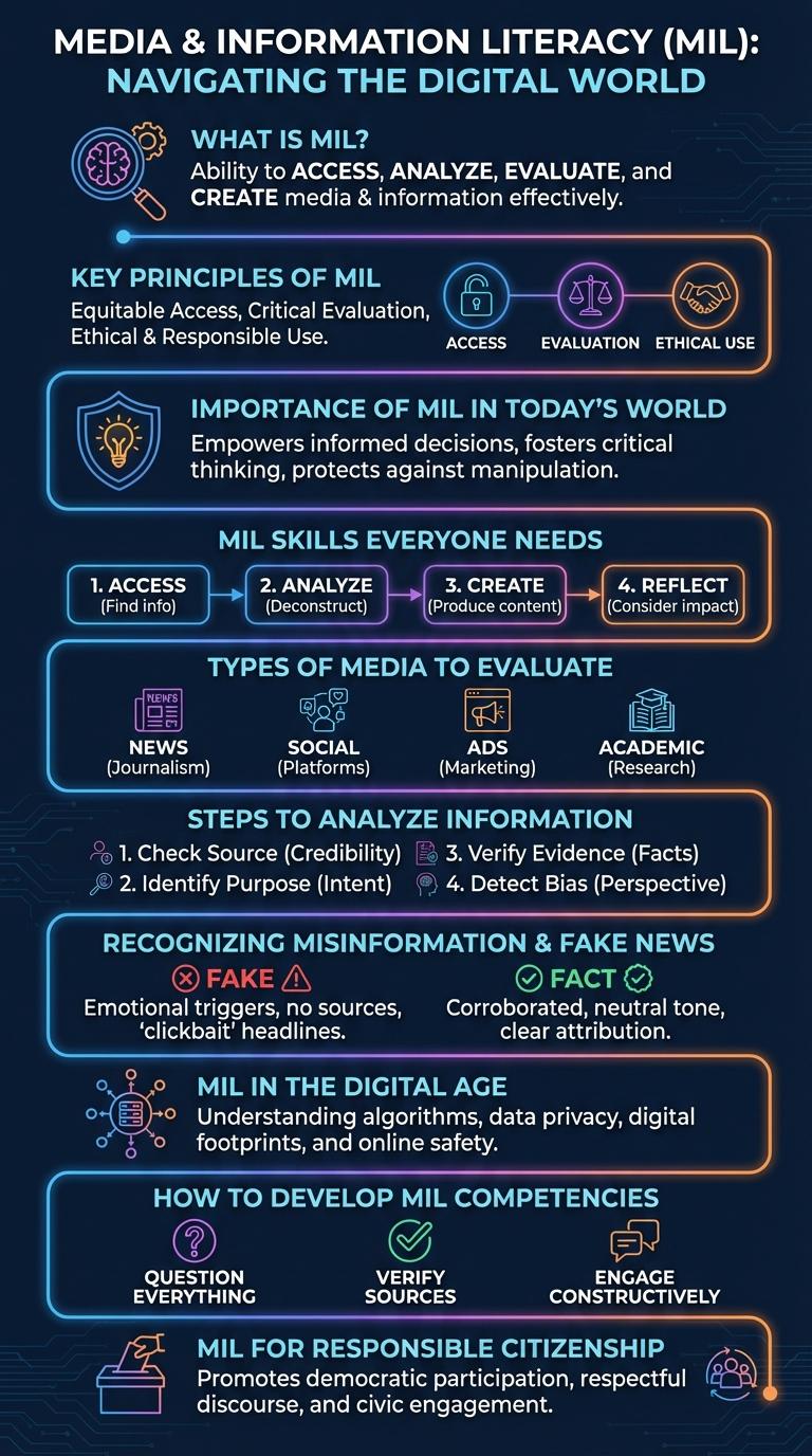 Infographic About MIL: Understanding Media and Information Literacy