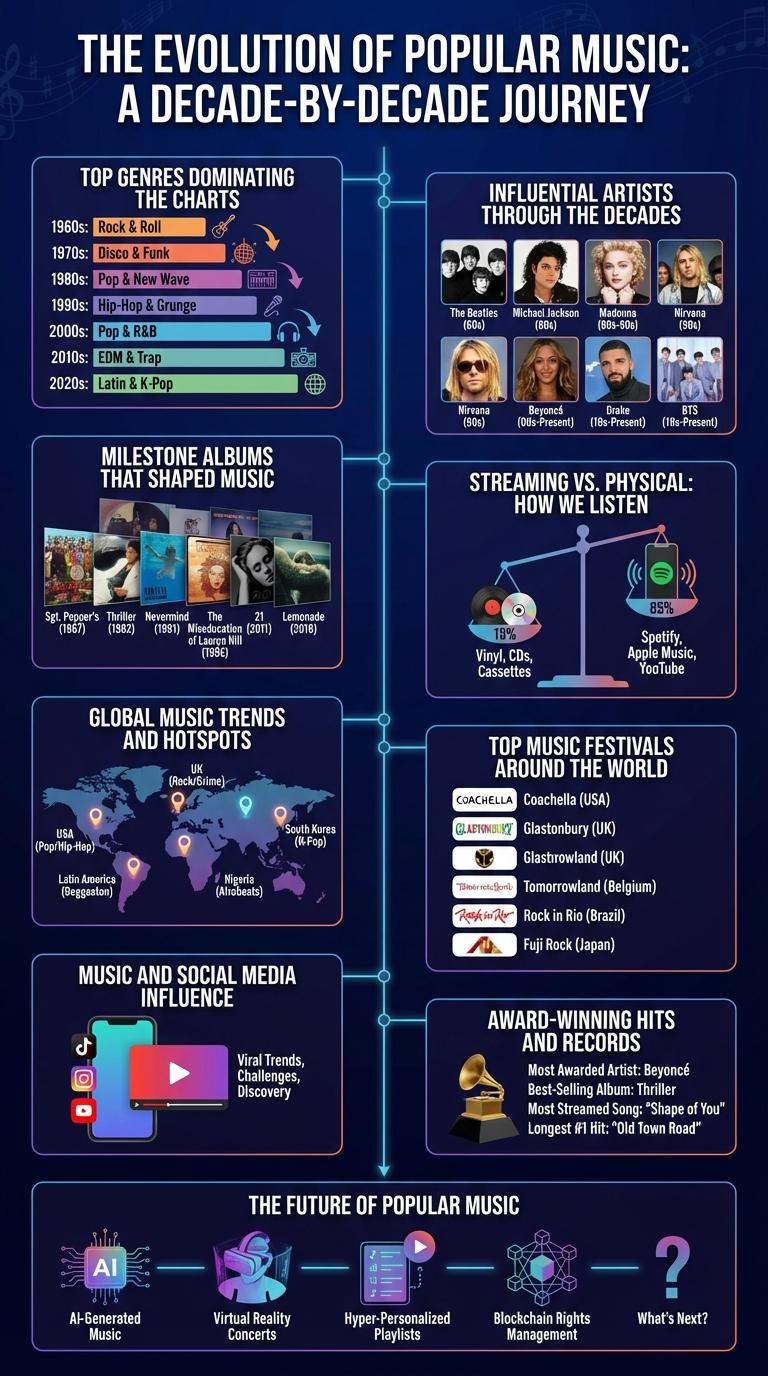 Infographic: The Evolution of Popular Music Through the Decades
