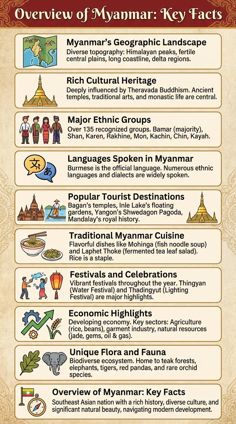 Infographic About Myanmar: Key Facts and Insights