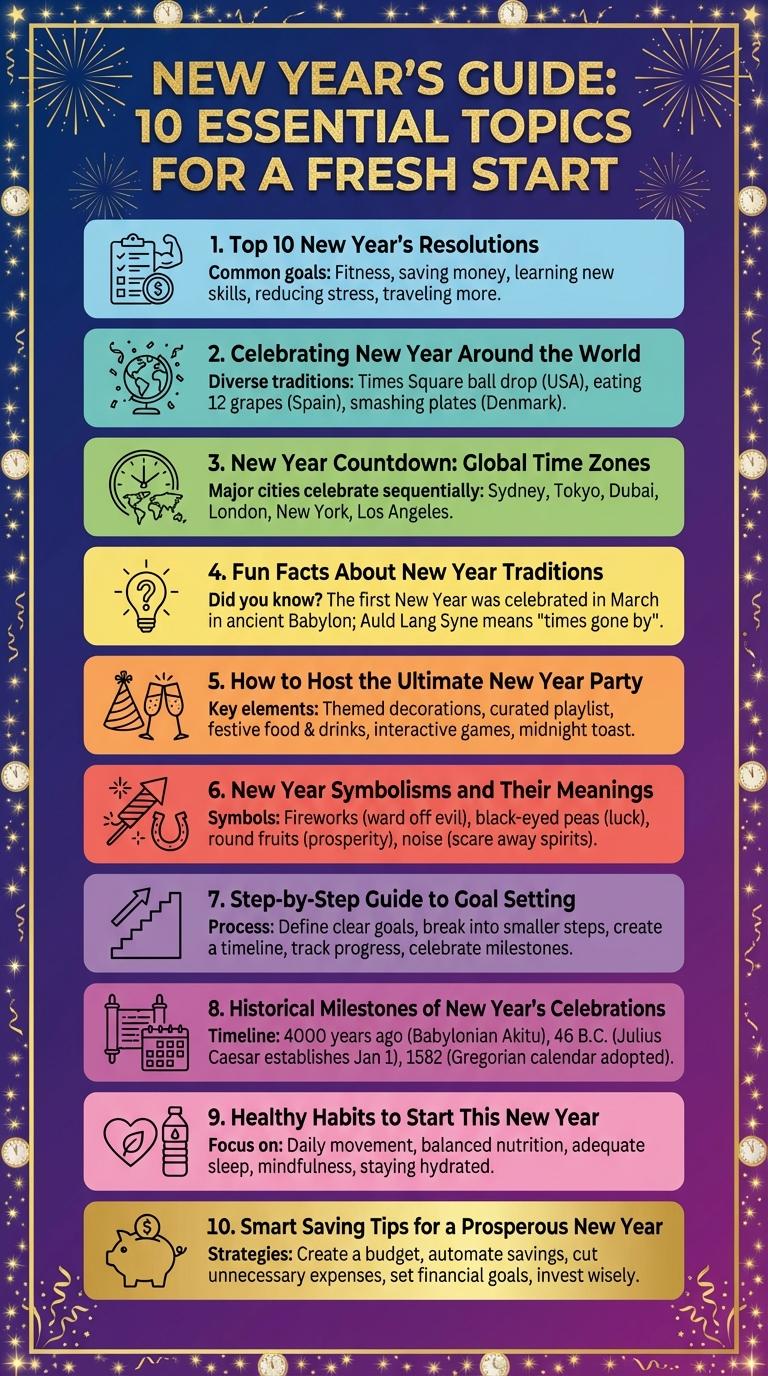 Infographic About the New Year