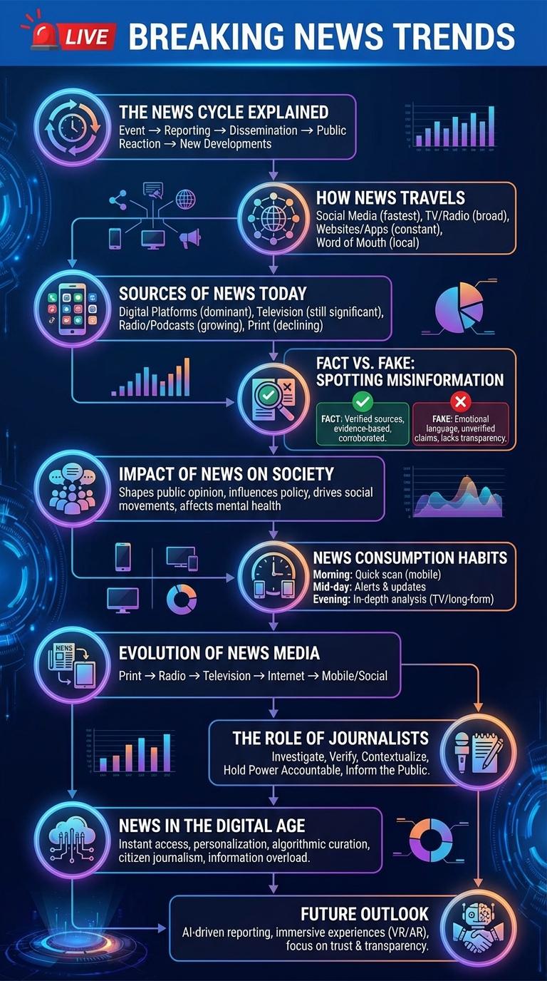 Infographic About the Latest News Trends