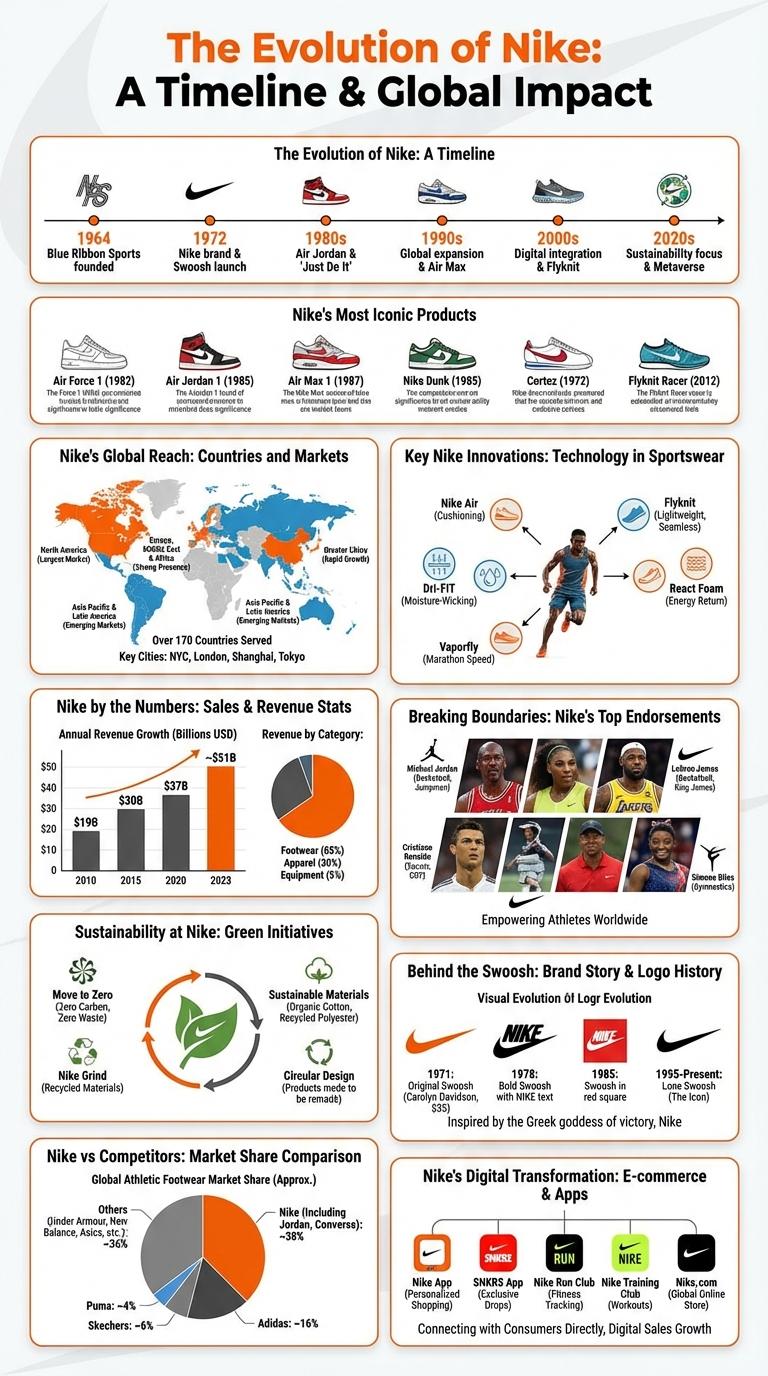 Infographic About Nike: Key Facts and Insights