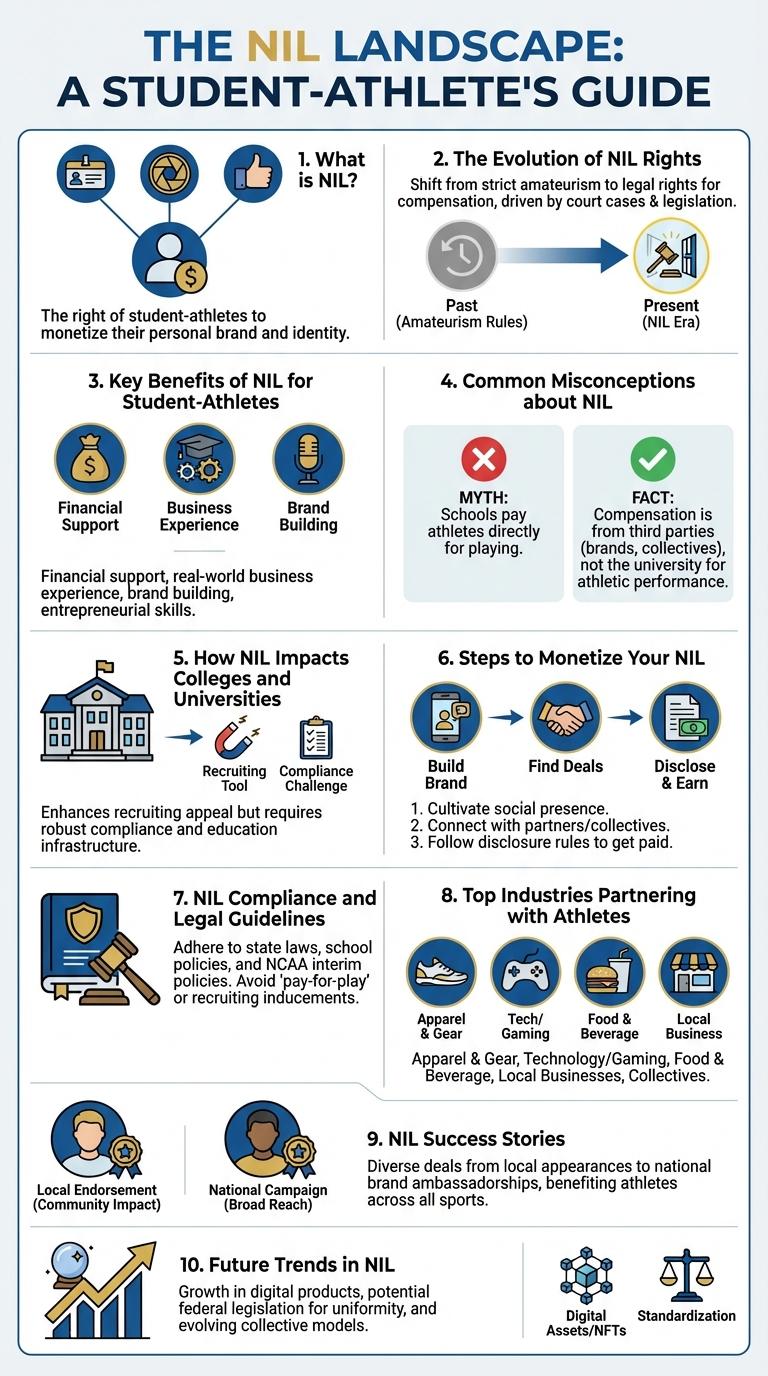 Infographic About NIL: Understanding Name, Image, and Likeness