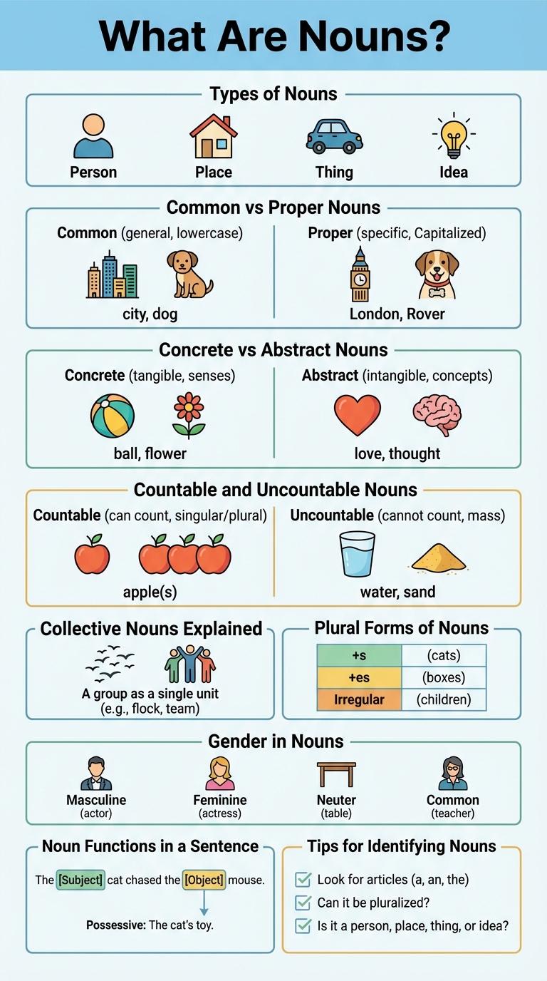 Infographic About Nouns