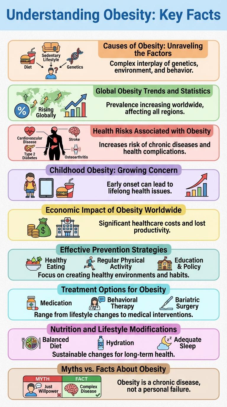 Infographic About Obesity: Key Facts and Statistics