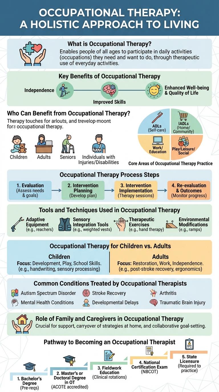 Informative Infographic About Occupational Therapy