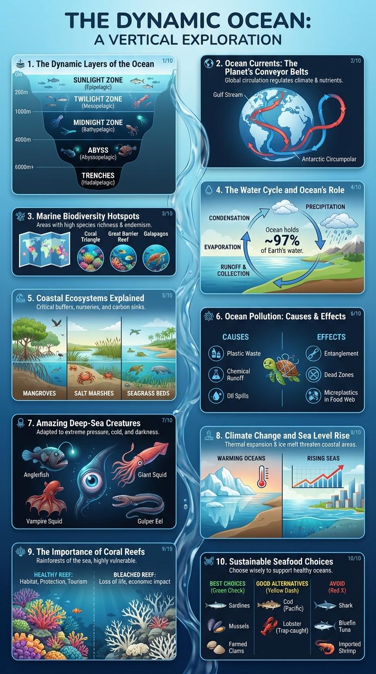 Informative Infographic: Key Facts About the Ocean