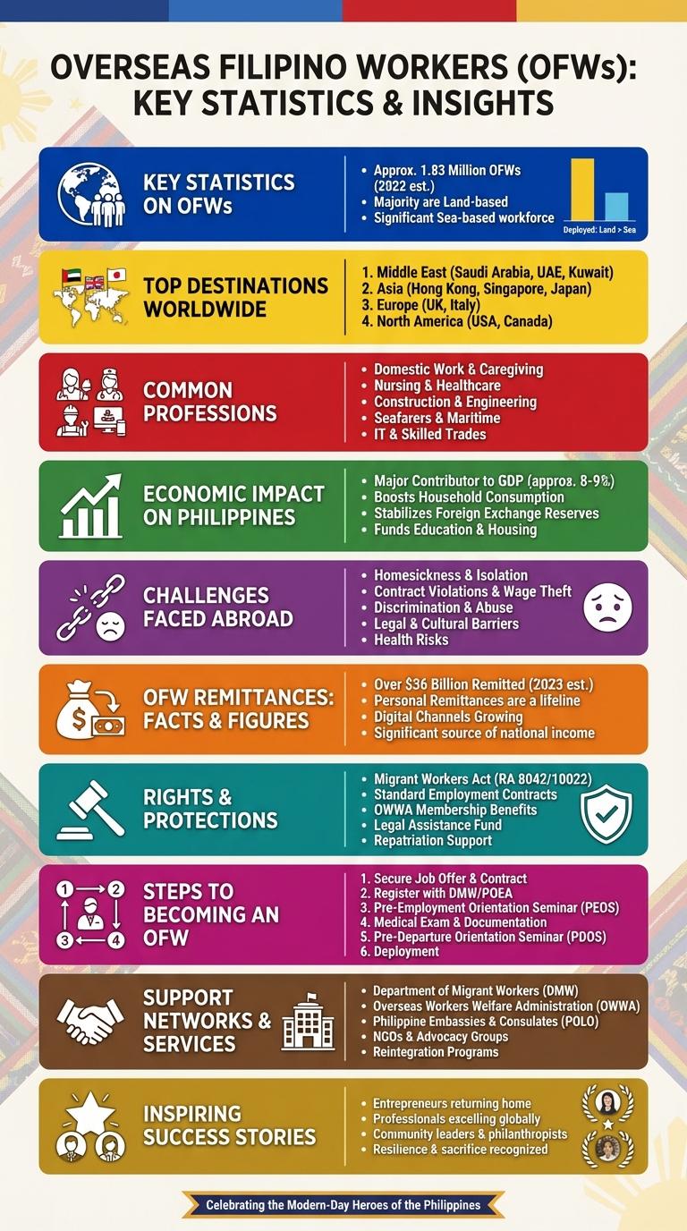 Infographic About Overseas Filipino Workers (OFWs)