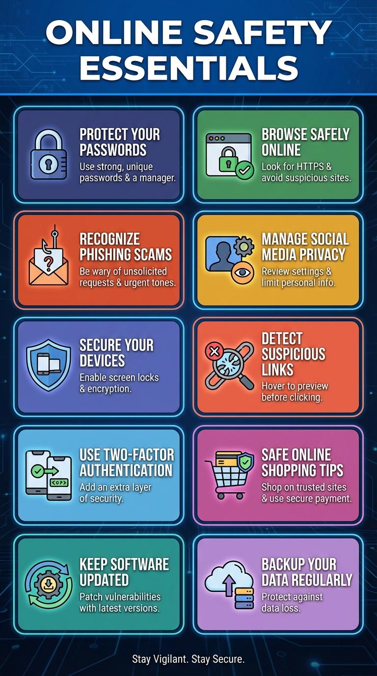 Infographic: Essential Tips for Online Security