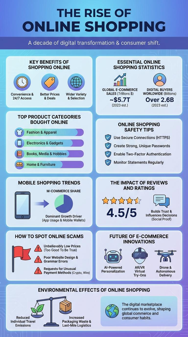Infographic: The Rise of Online Shopping