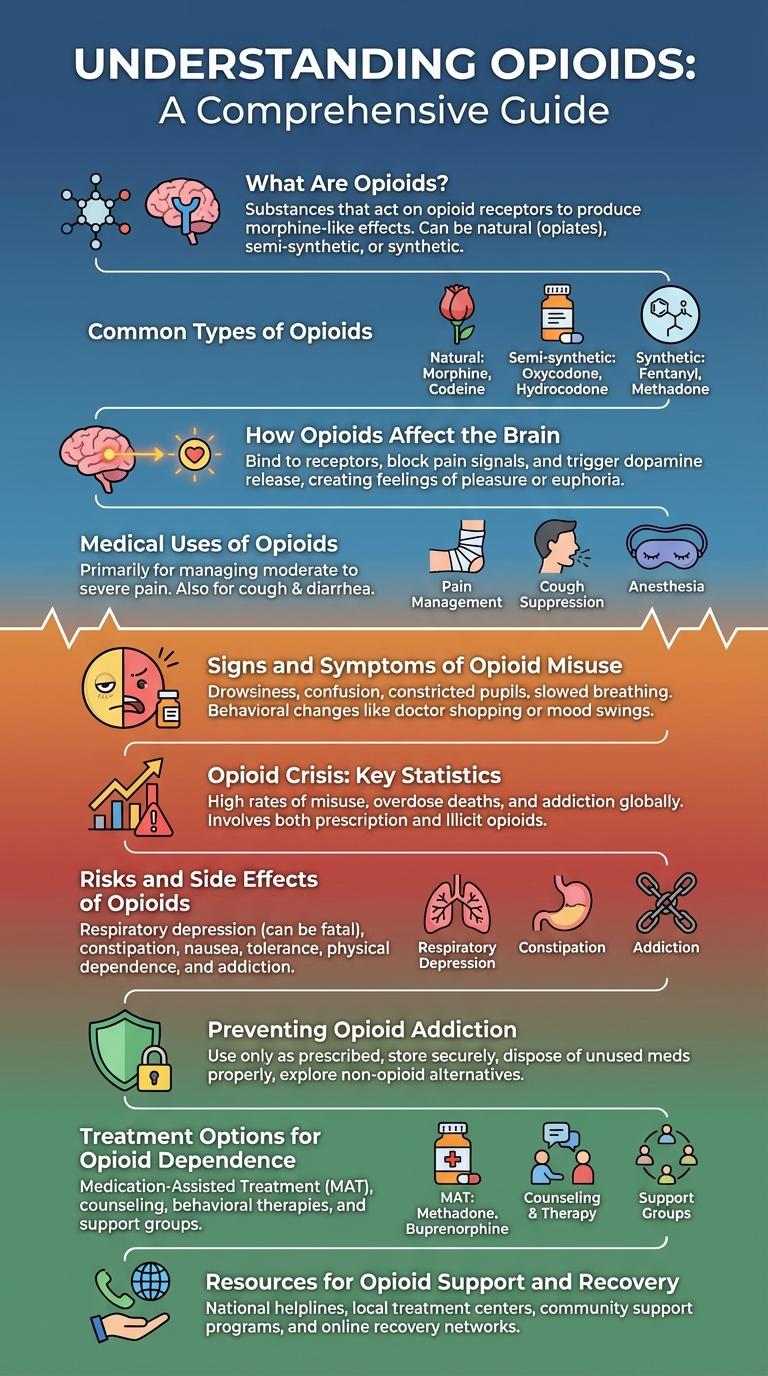Opioids: An Informative Infographic on Usage, Risks, and Prevention