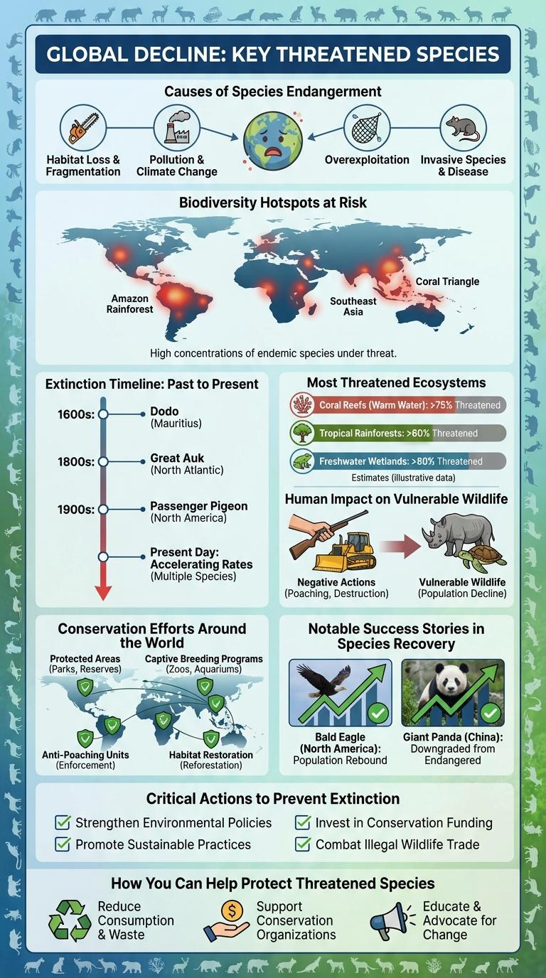Infographic on Threatened Organisms