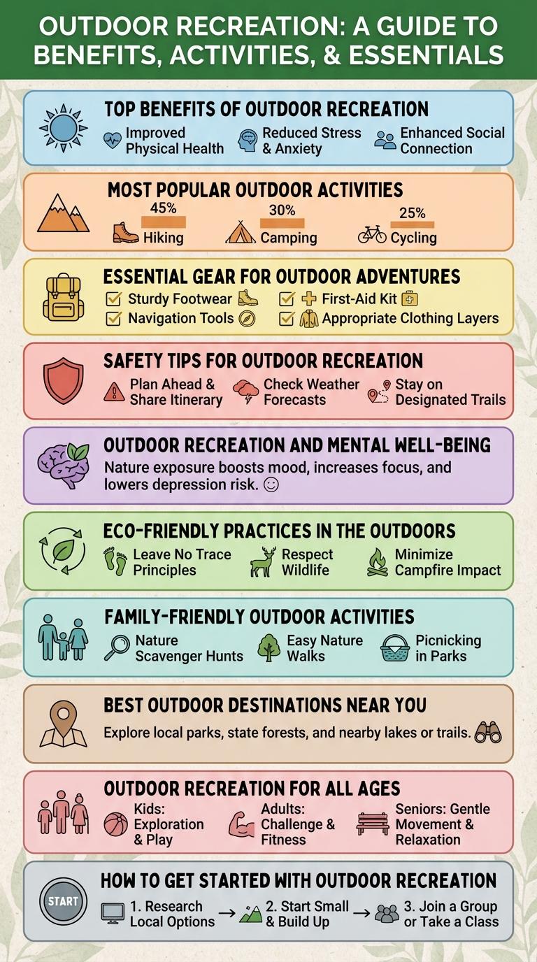 Infographic: The Benefits of Outdoor Recreation