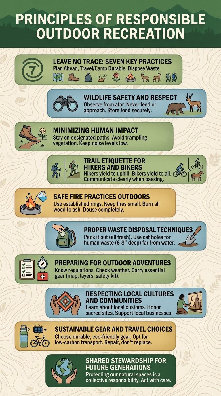 Infographic: Tips for Responsible Outdoor Recreation