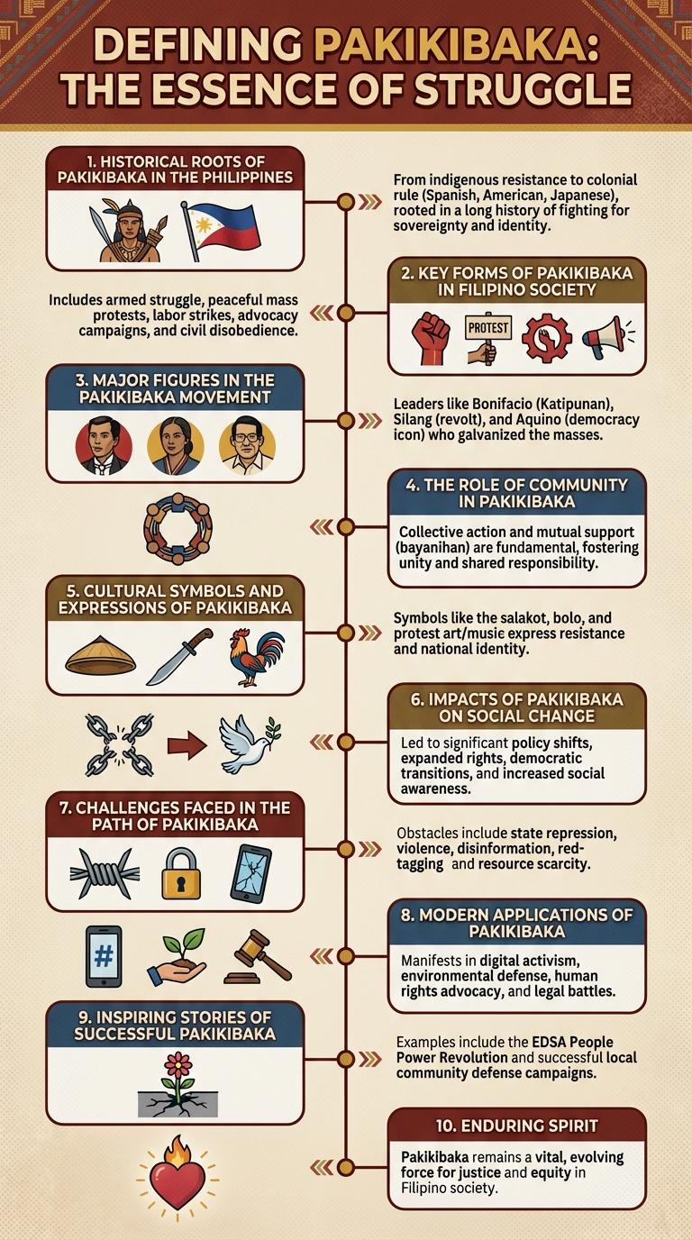 Infographic on Pakikibaka: Understanding the Filipino Struggle