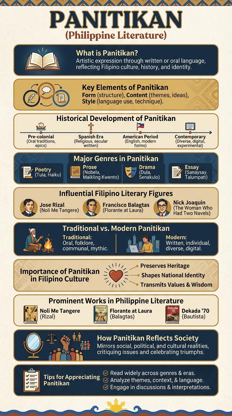 Infographic About Panitikan: Understanding Philippine Literature