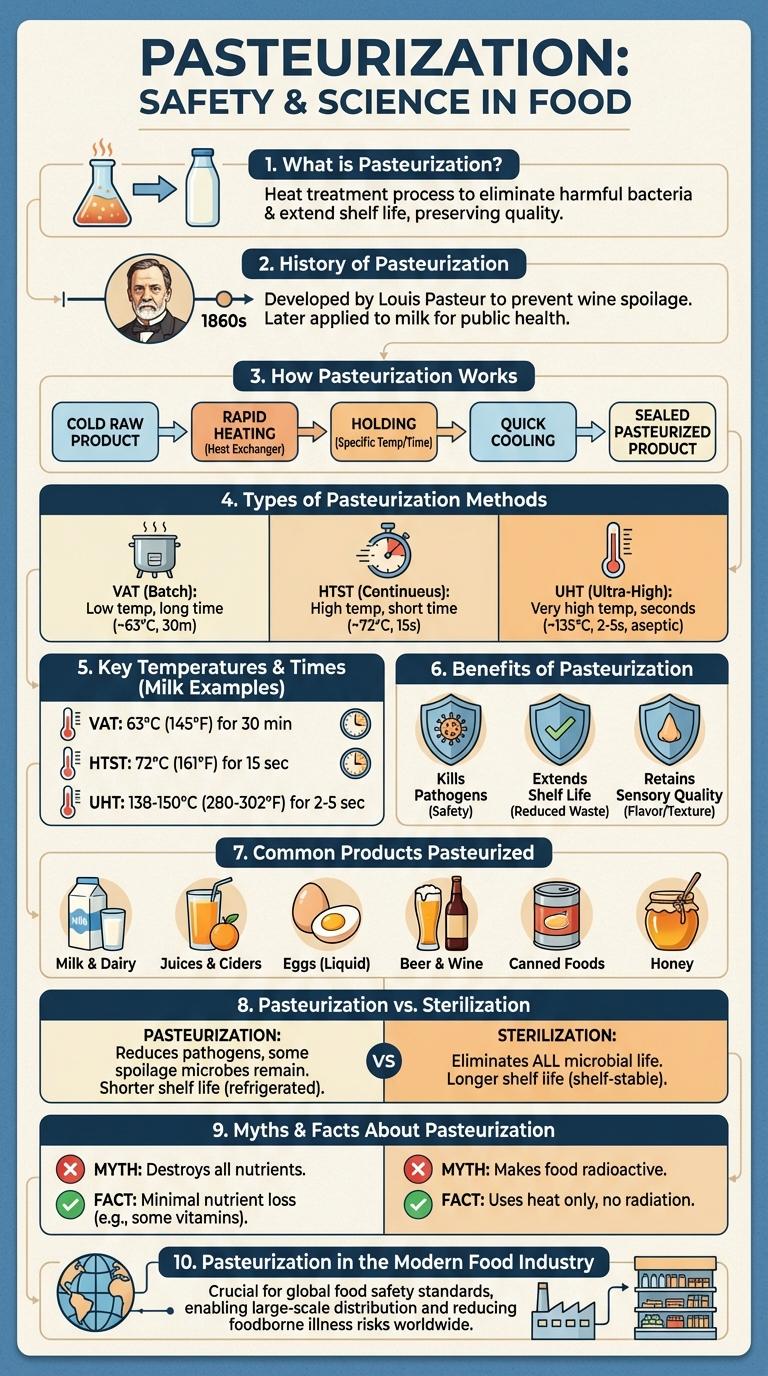 Infographic About Pasteurization