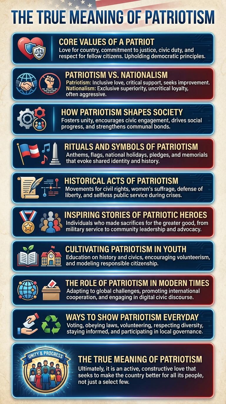 Infographic: Understanding the Meaning and Importance of Patriotism