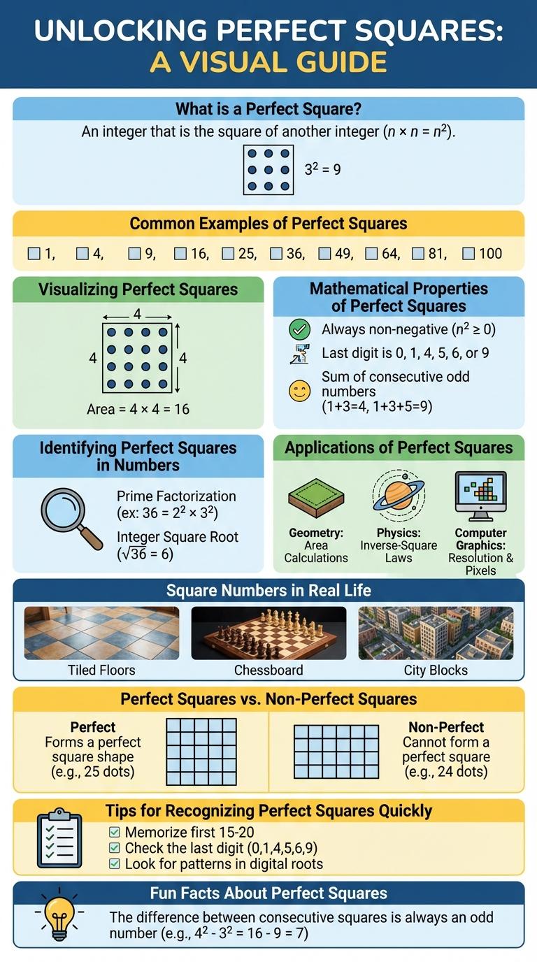 Infographic: Understanding Perfect Squares