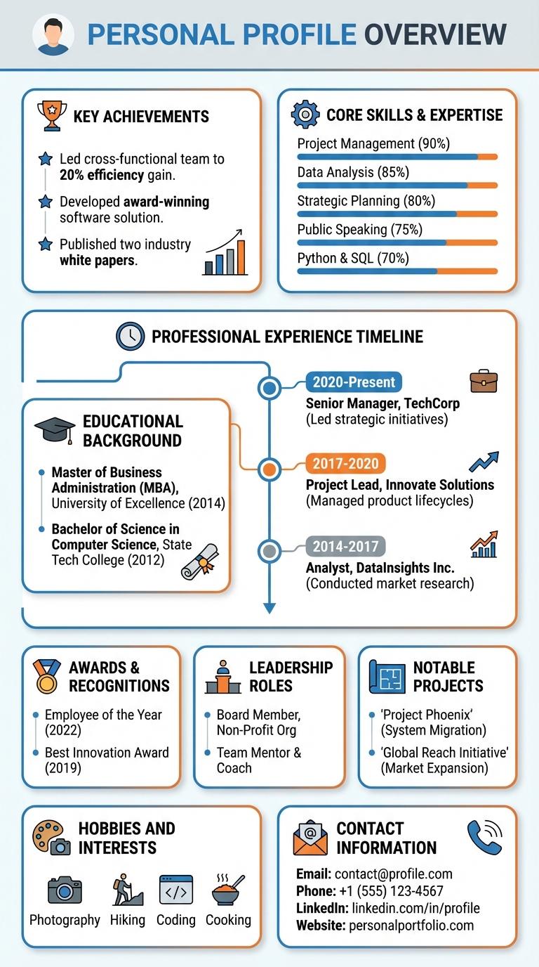 Infographic About a Person