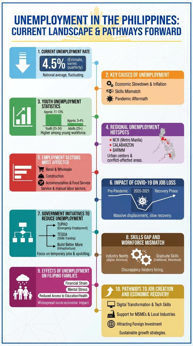 Infographic: Unemployment Trends in the Philippines