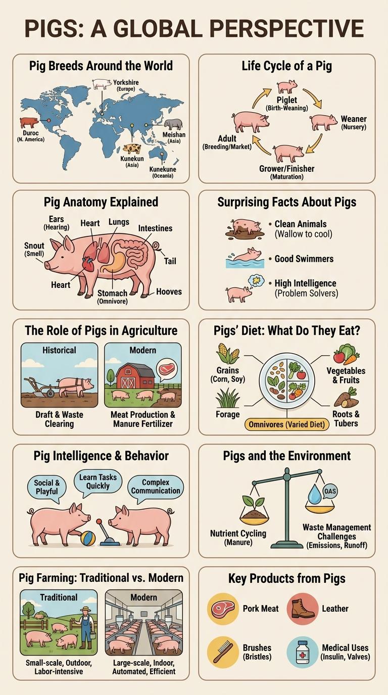 Infographic About Pigs: Fascinating Facts and Insights