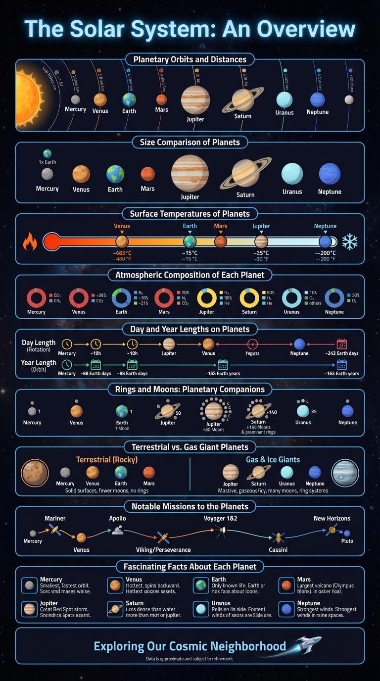 An Informative Infographic About the Planets in Our Solar System