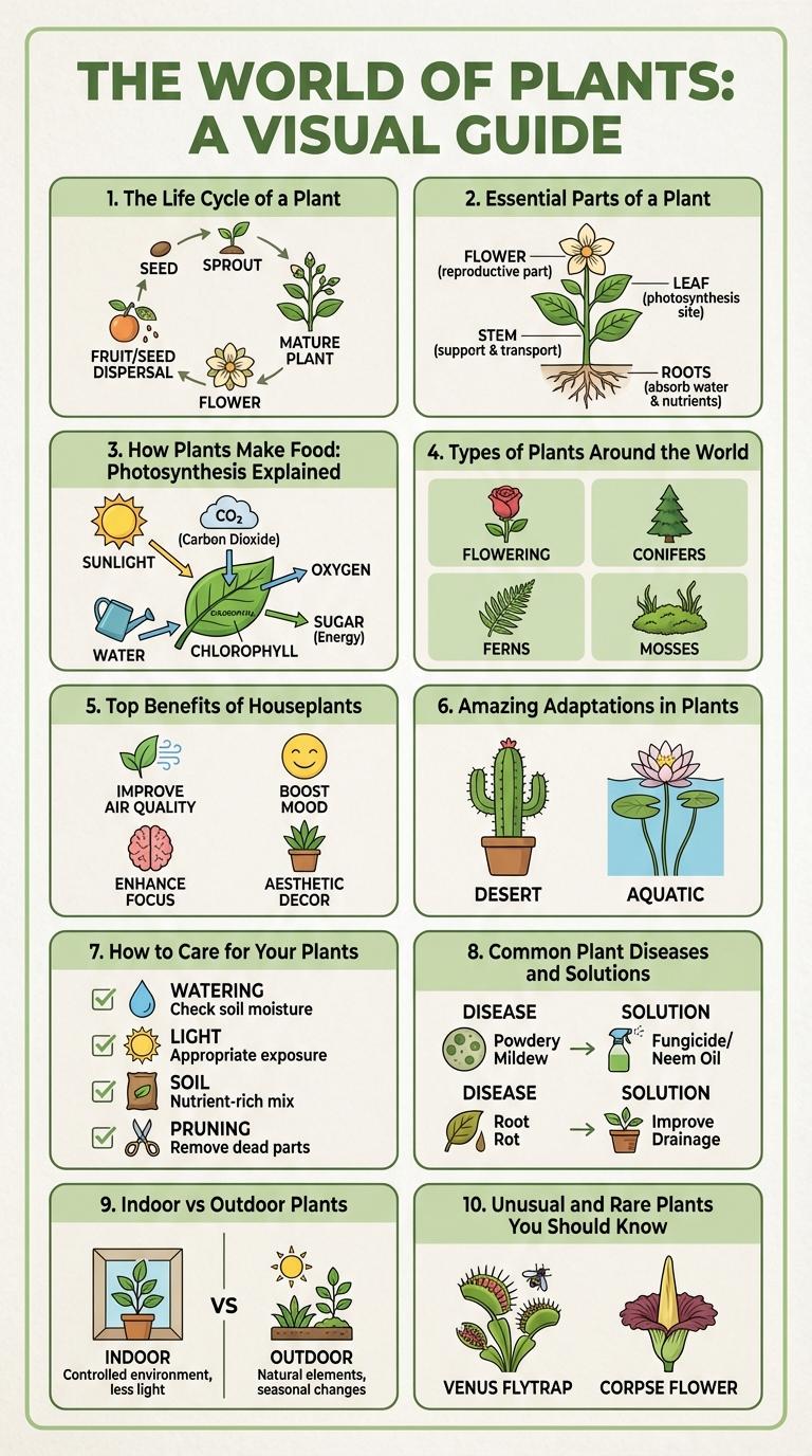 A Comprehensive Infographic Guide to Plants