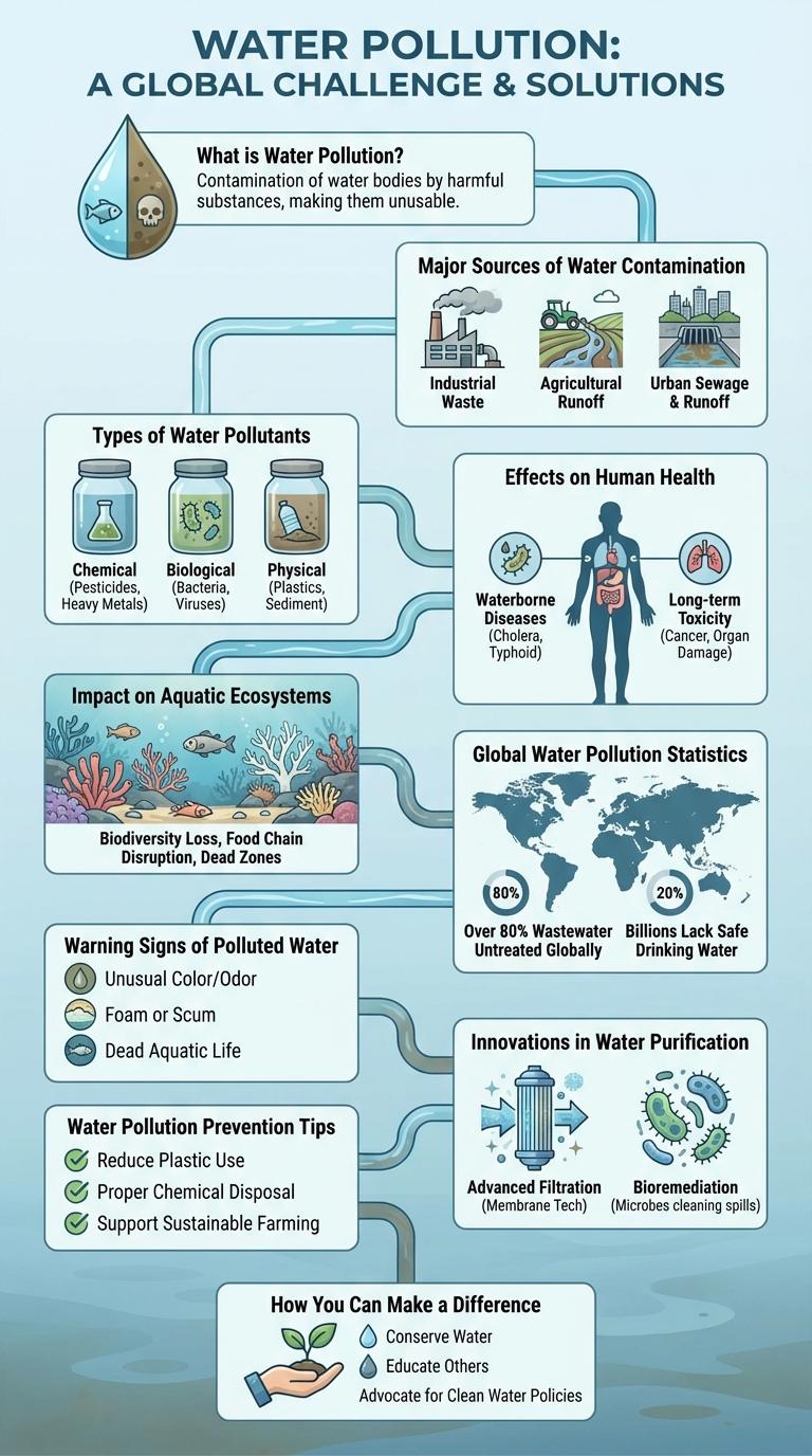 Infographic on Water Pollution: Causes, Effects, and Solutions